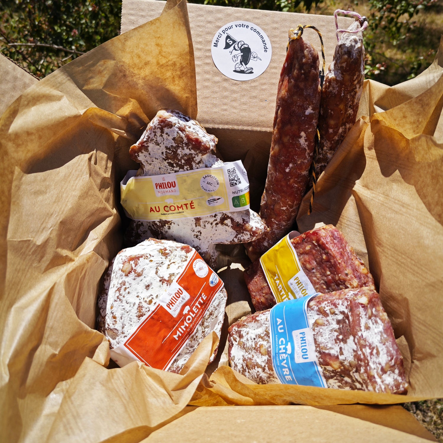 Box saucissons au fromage