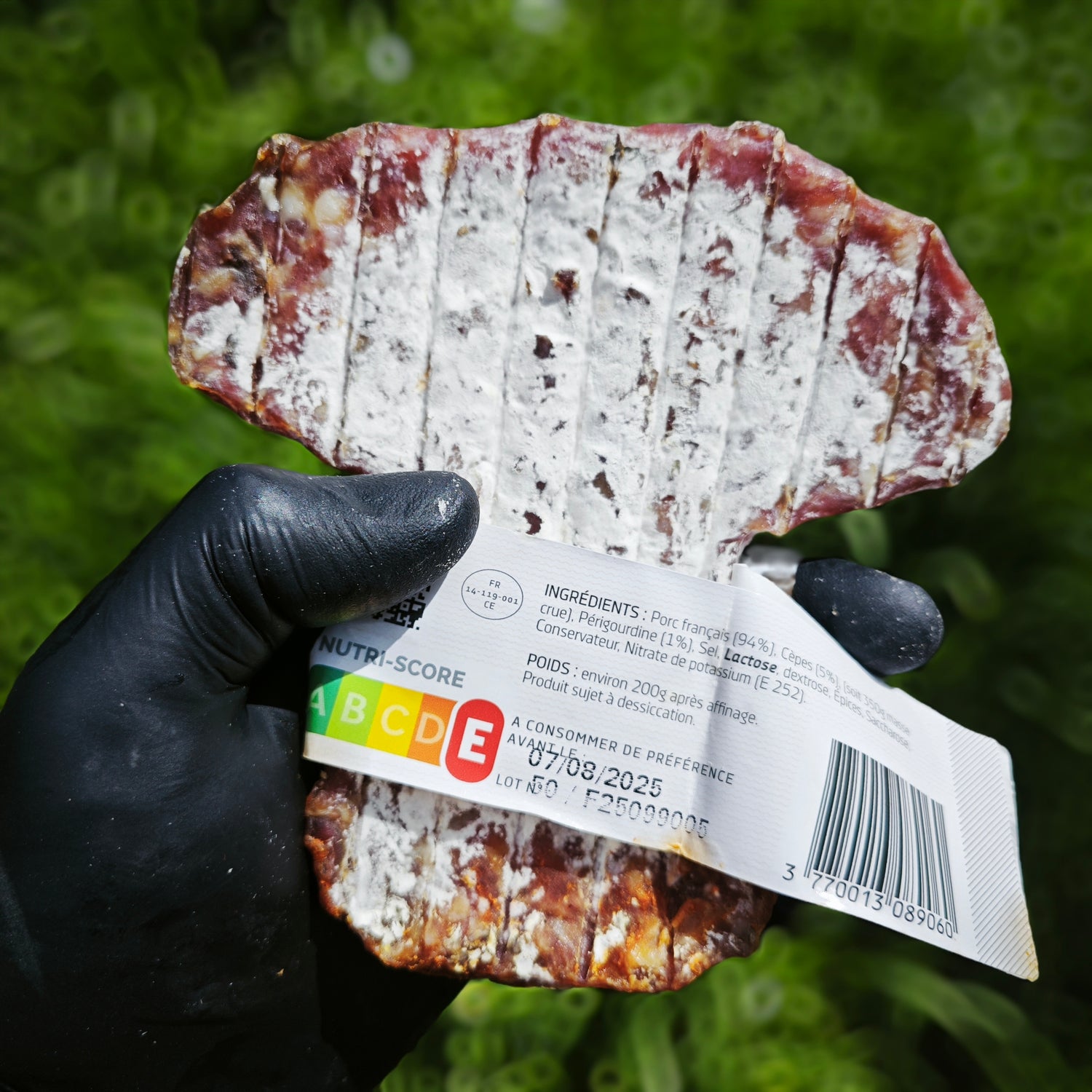 Saucisson aux cèpes