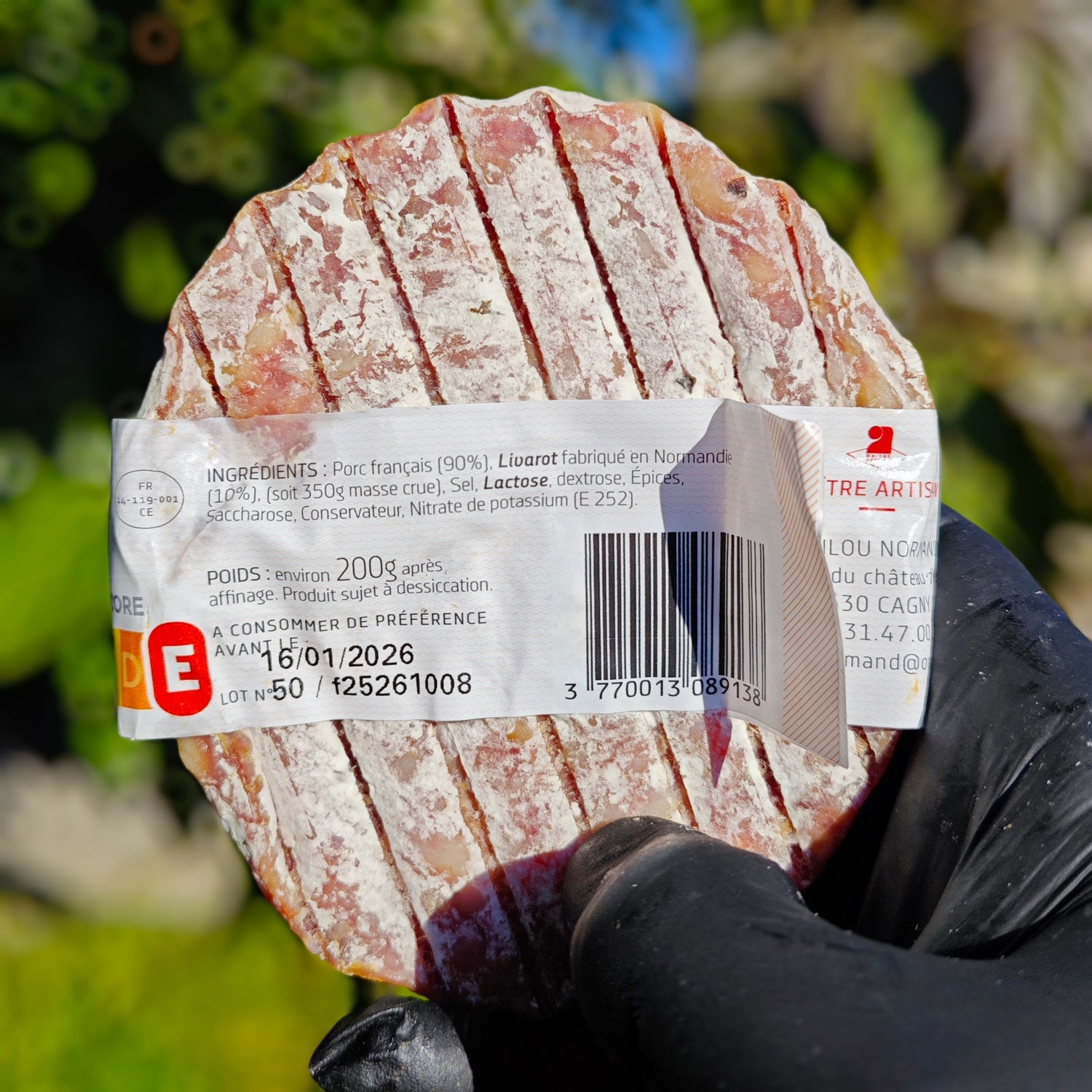 Saucisson au Livarot