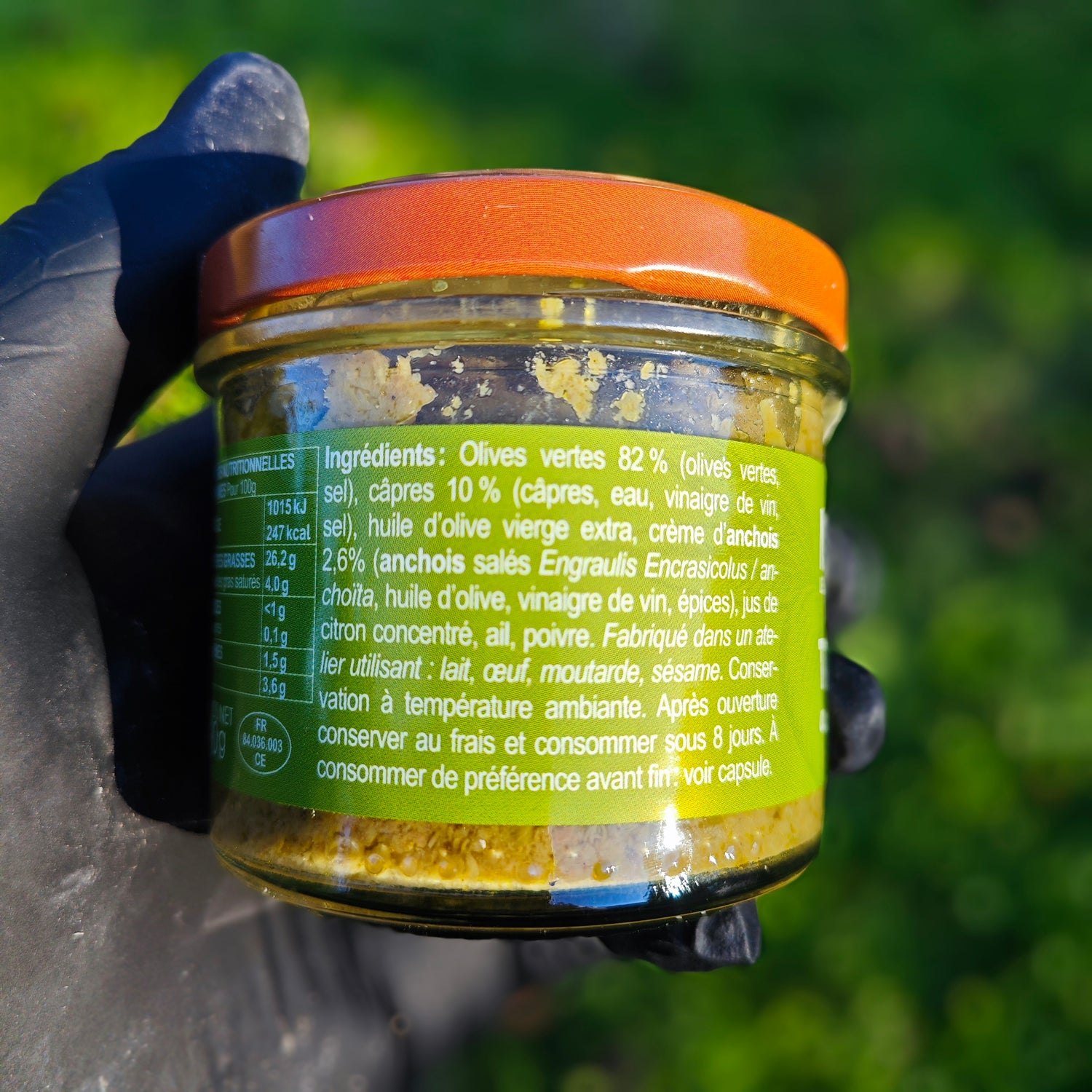 Tapenade d'olives vertes