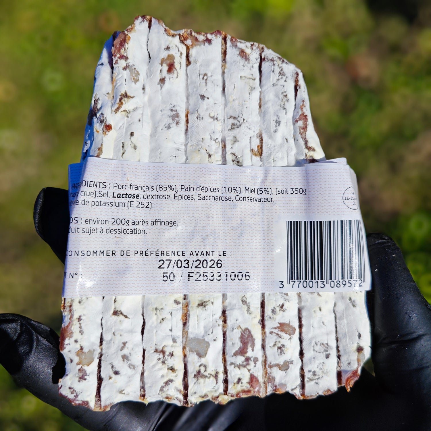 Saucisson au pain d'épices